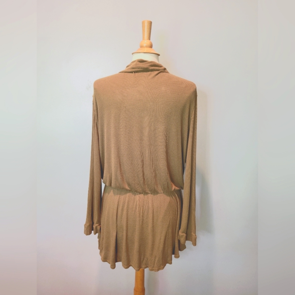 Free People Beach Lively Romper Tropical Nut SZ M - Picture 4 of 10
